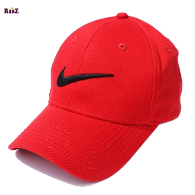 Picture of Black Embroidery logo Red Cotton Curved Cap For Men