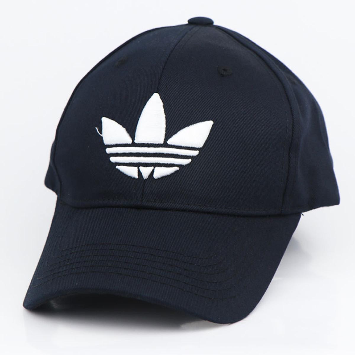 Picture of Black And White Logo Curved Cap For Men