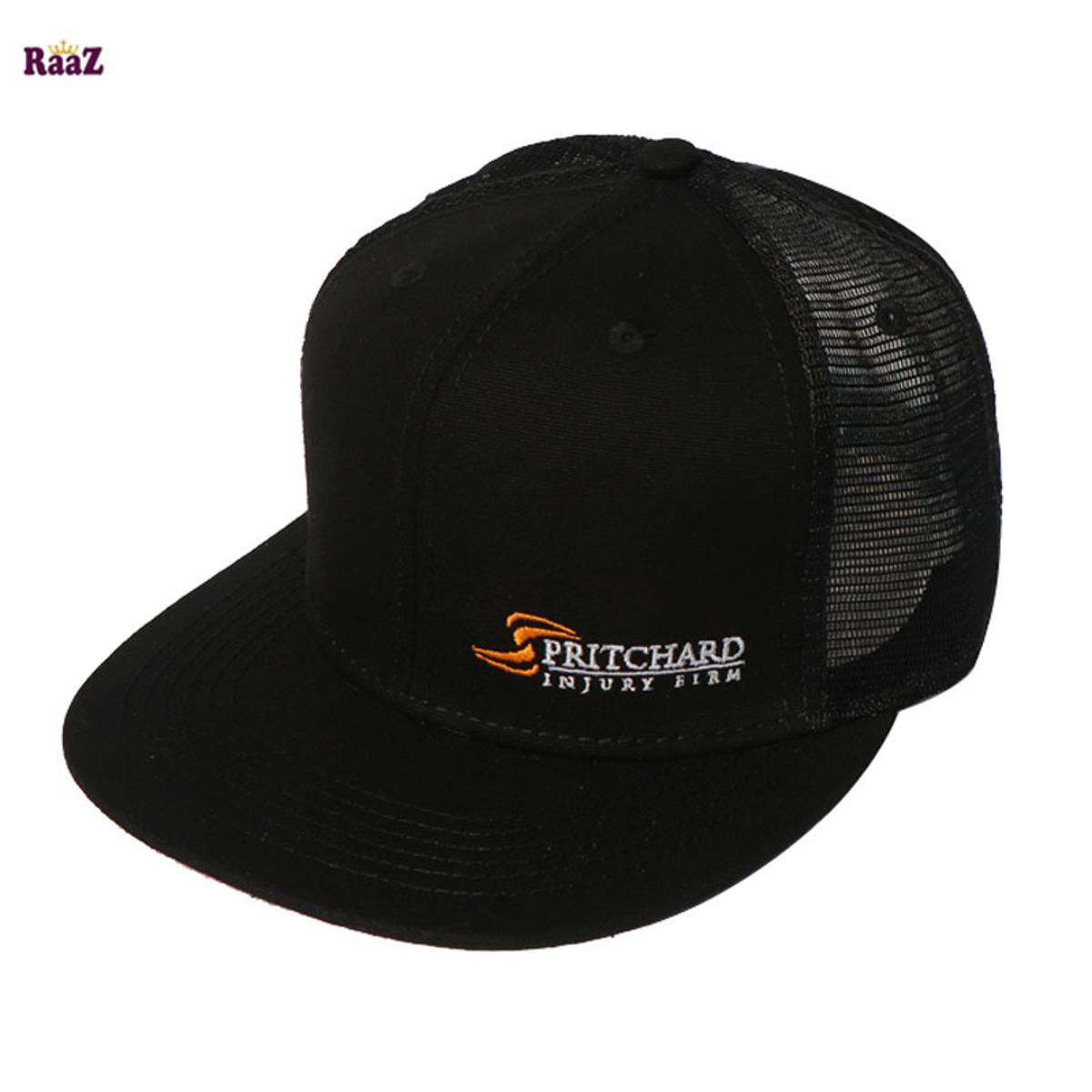 Picture of Pritchard Black Half Net Wide Brim Cap