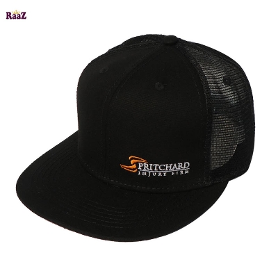 Picture of Pritchard Black Half Net Wide Brim Cap