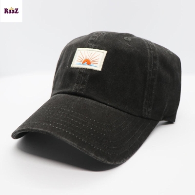 Picture of Grey Wash Sunshine Logo Cotton Curved Cap