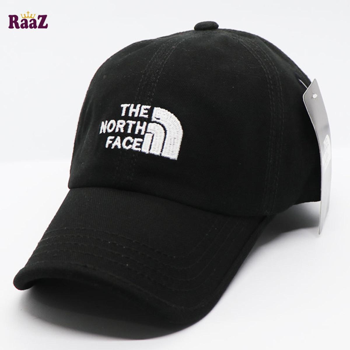 Picture of Black White Embroidery Logo Cotton Curved Cap - Cap For Men
