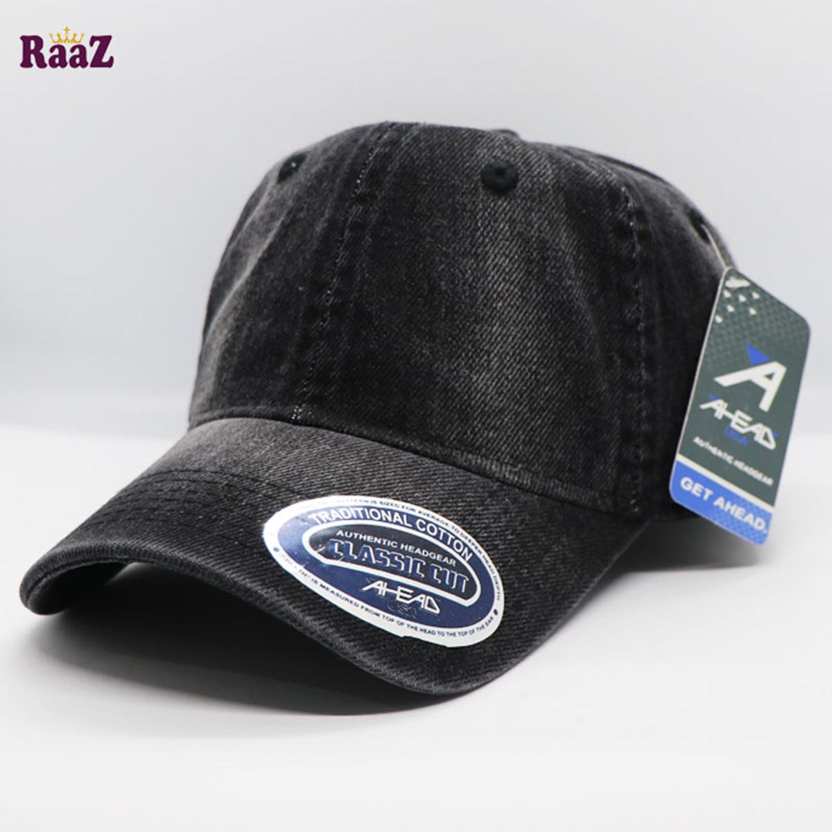 Picture of Black And White Jeans Denim Curved Cap