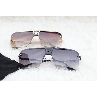 Picture of Brown Shade Versace Logo Frame Sunglasses