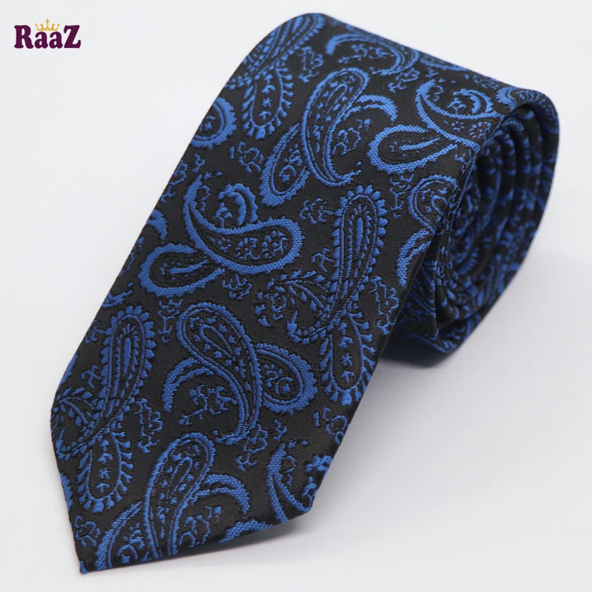 Picture of Black And Blue Floral Men's Necktie