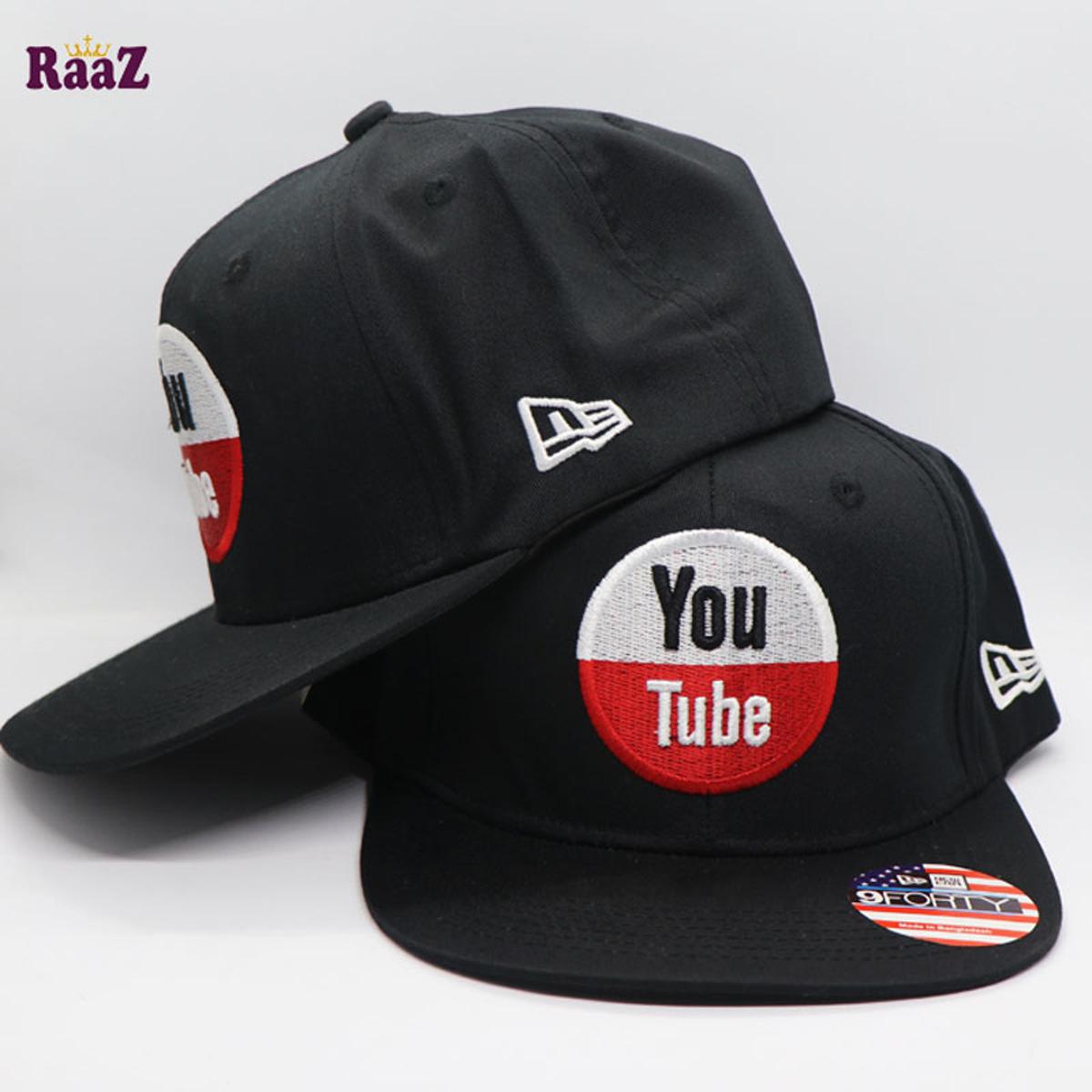 Picture of Youtube Embroidery Logo Cotton DJ CAp