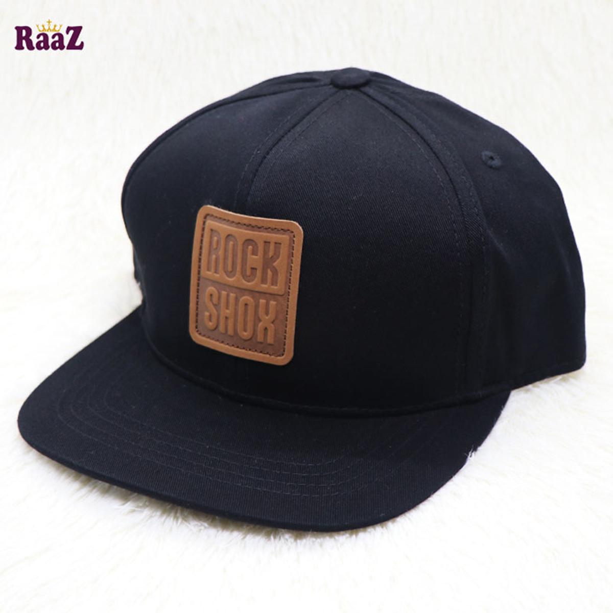 Picture of Black ROCK SHOX Leather Logo DJ Cap