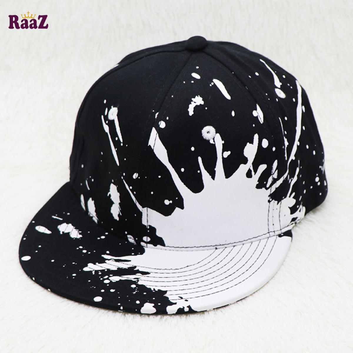 Picture of Black White Splash Decky DJ Cap - Cap For Men