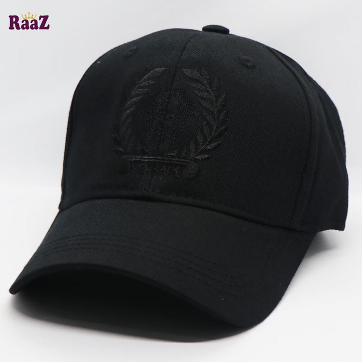 Picture of Black Versace Embroidery Logo Cup Visor Cap - Cap