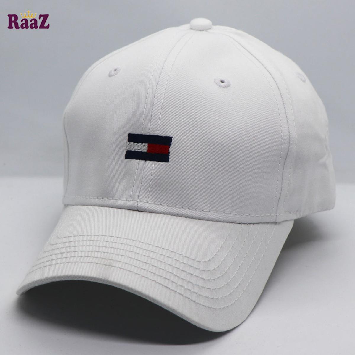 Picture of Full White Tommiy Hilfighjer Logo Curved Cap