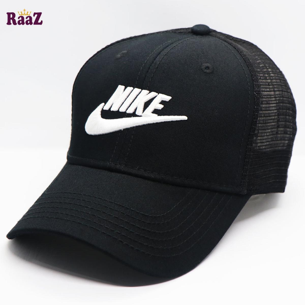 Picture of Black White Embroidery Logo Cotton Curved Cap