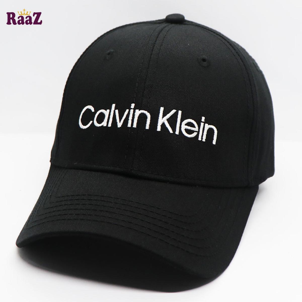 Picture of Black White Embroidery Logo Cotton Curved Cap