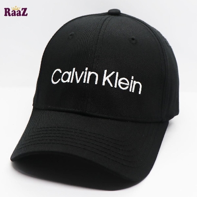 Picture of Black White Embroidery Logo Cotton Curved Cap