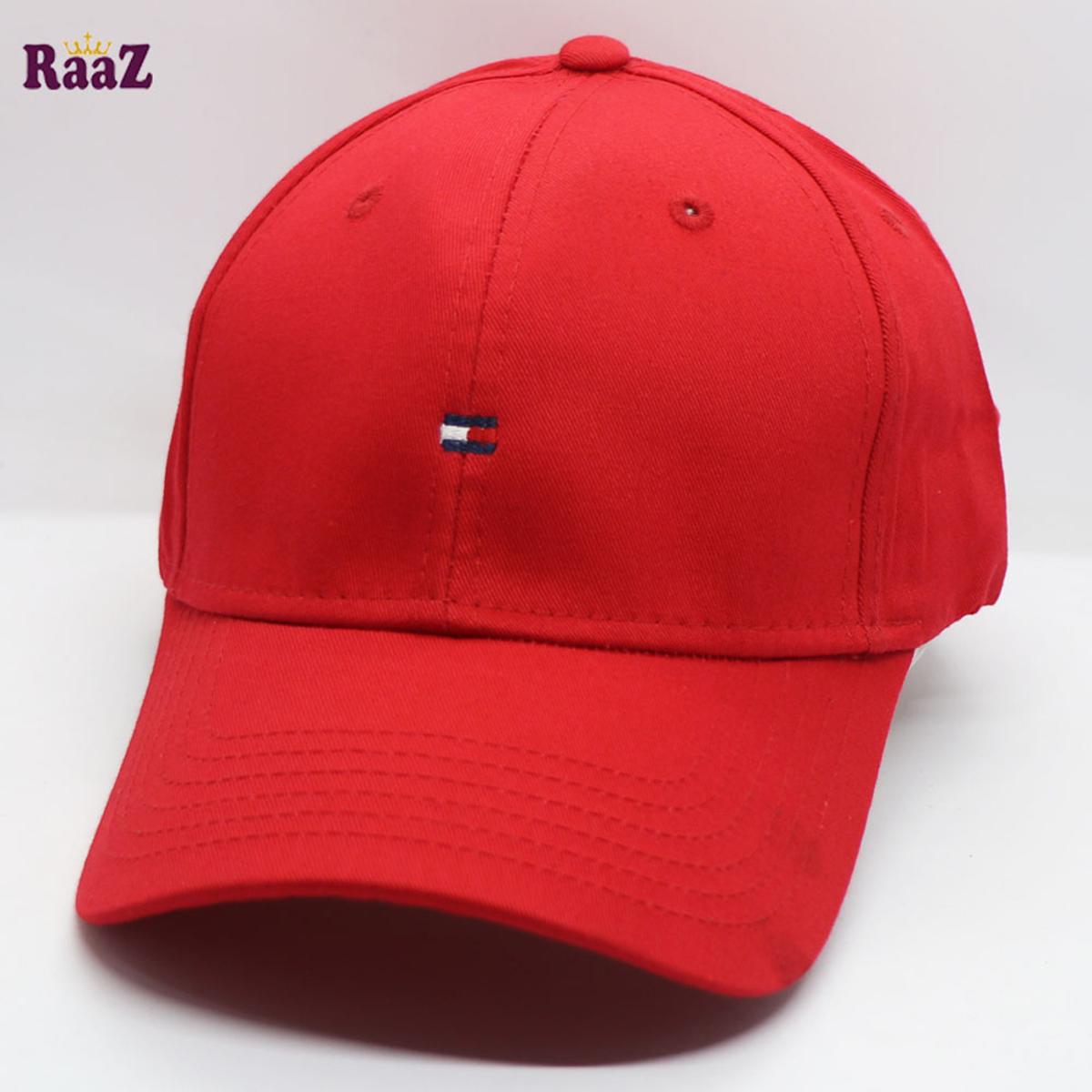 Picture of Red Embroidery TH Logo Cotton Curved Cap