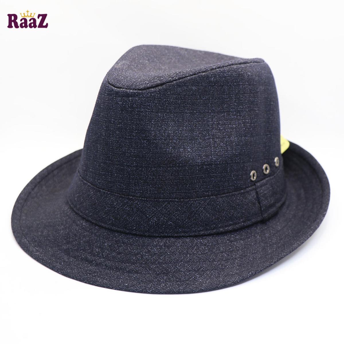 Picture of Mix Navy Blue New Men's Cotton Fabrics Top Gentlemen China Jazz Hat