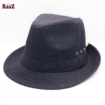 Picture of Mix Navy Blue New Men's Cotton Fabrics Top Gentlemen China Jazz Hat