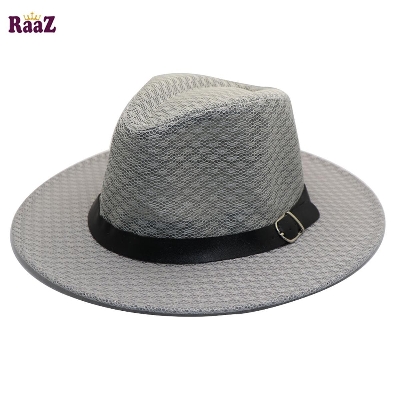 Picture of Silver Leather Belt Mesh Fabrics Elderly China Hat