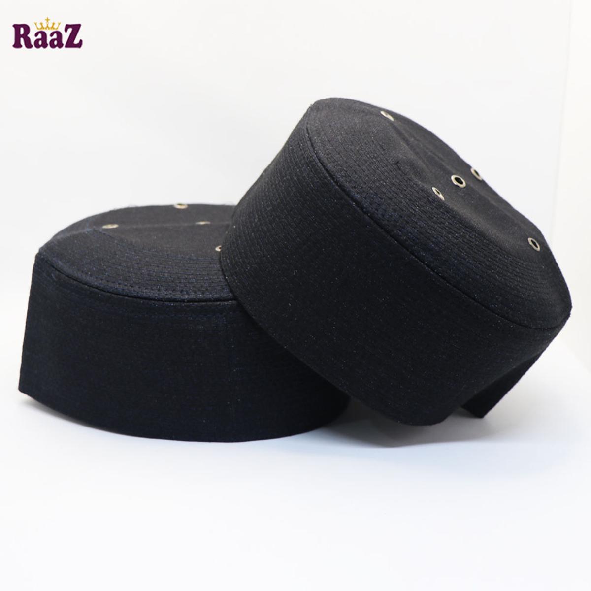 Picture of Black Cotton Mesh Air Prayer Tupi