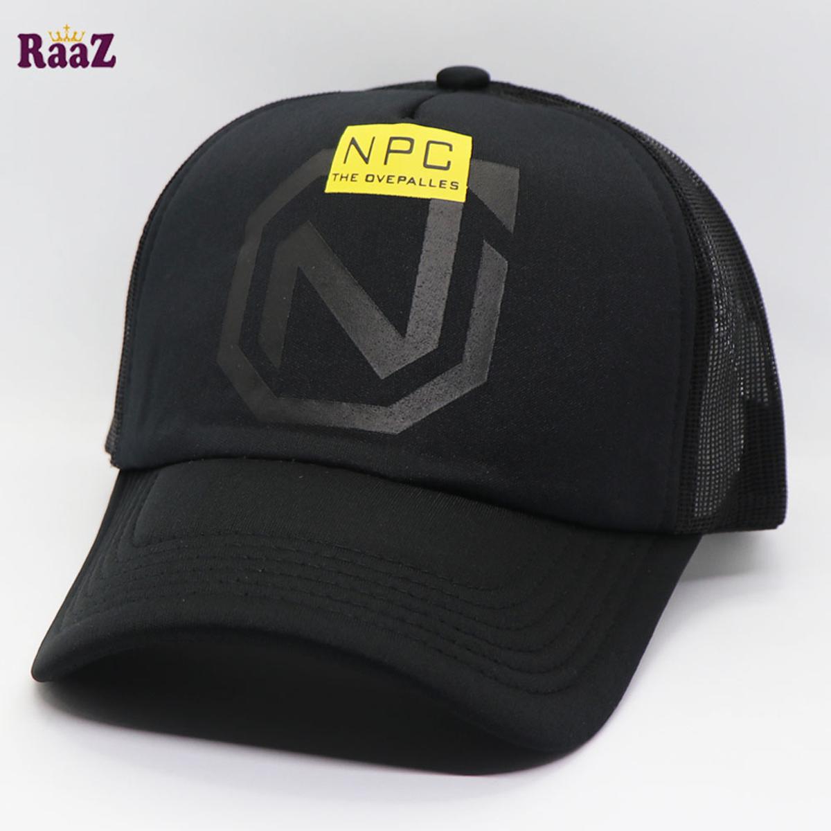 Picture of Black NPC Printed Logo Foam Net Curved Visor Cap