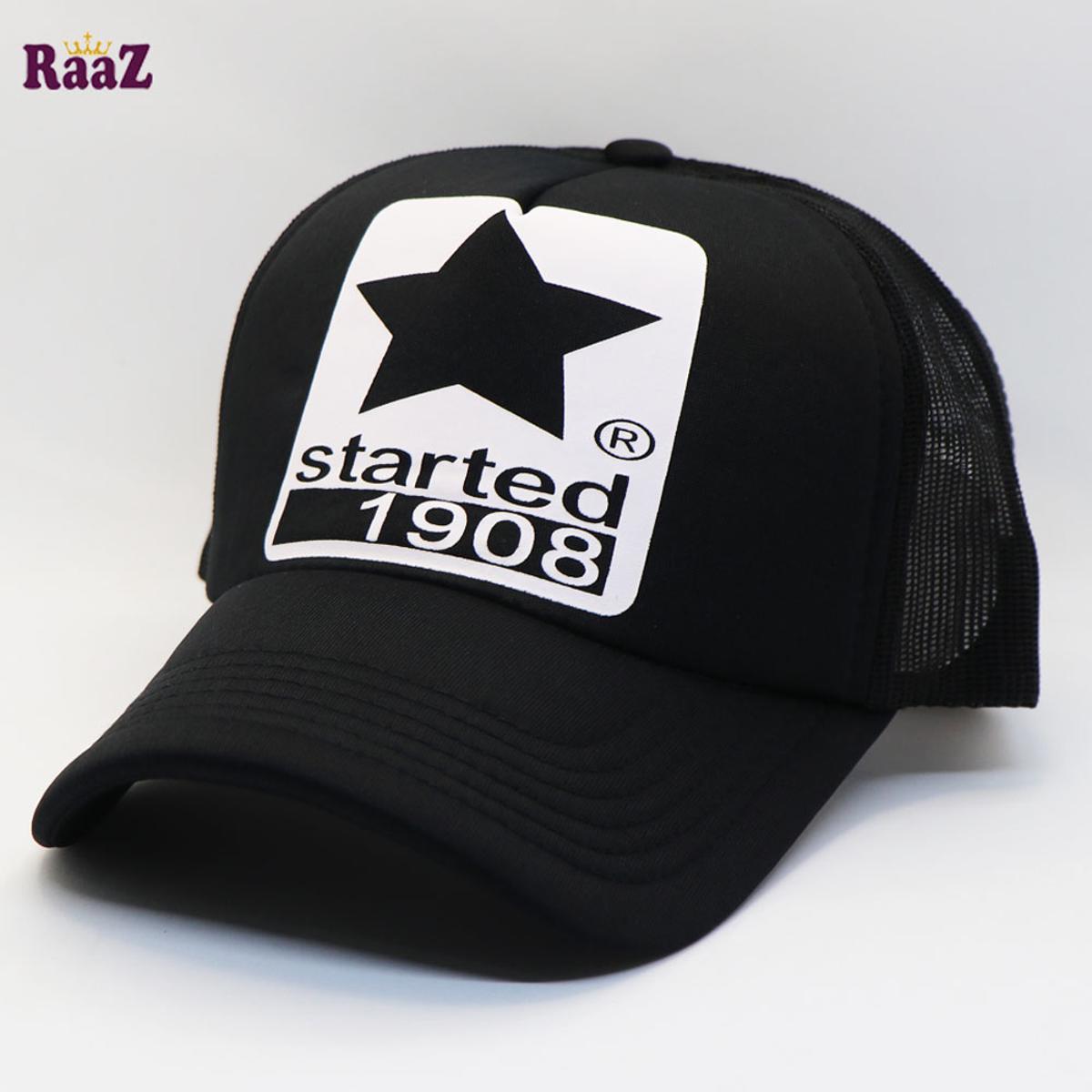 Picture of Black Started 1908 Printed Logo Foam Net Cap