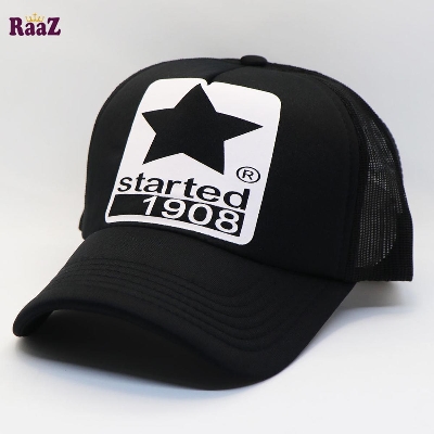 Picture of Black Started 1908 Printed Logo Foam Net Cap