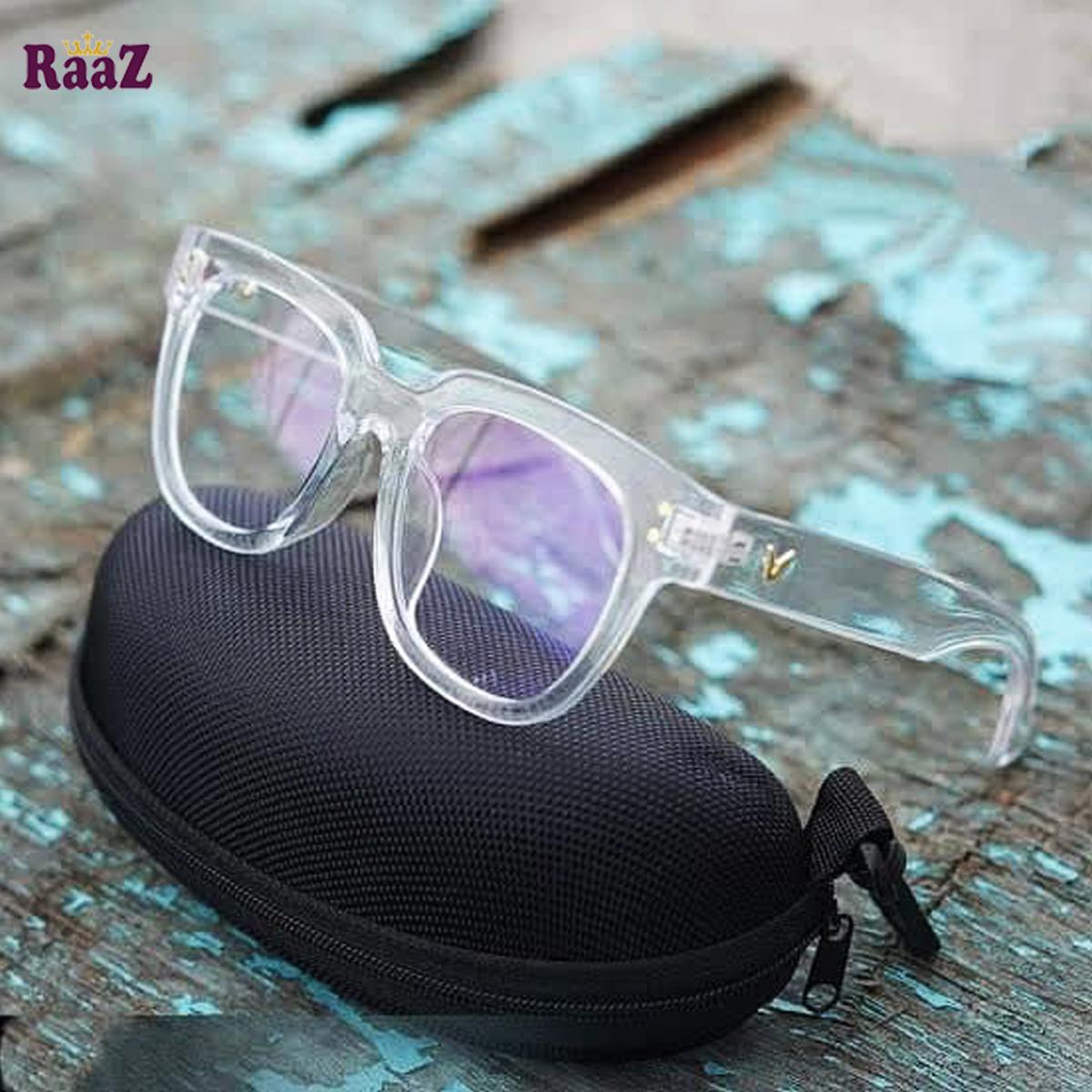 Picture of CHABED Unisex Durable Blu-Ray Glasses, Anti-Blue Glasses, Anti-Ultraviolet and Anti-Radiation, Computer Glasses, White for Men and Women