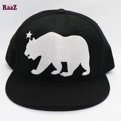 Picture of White Embroidery Logo Black DJ Cap