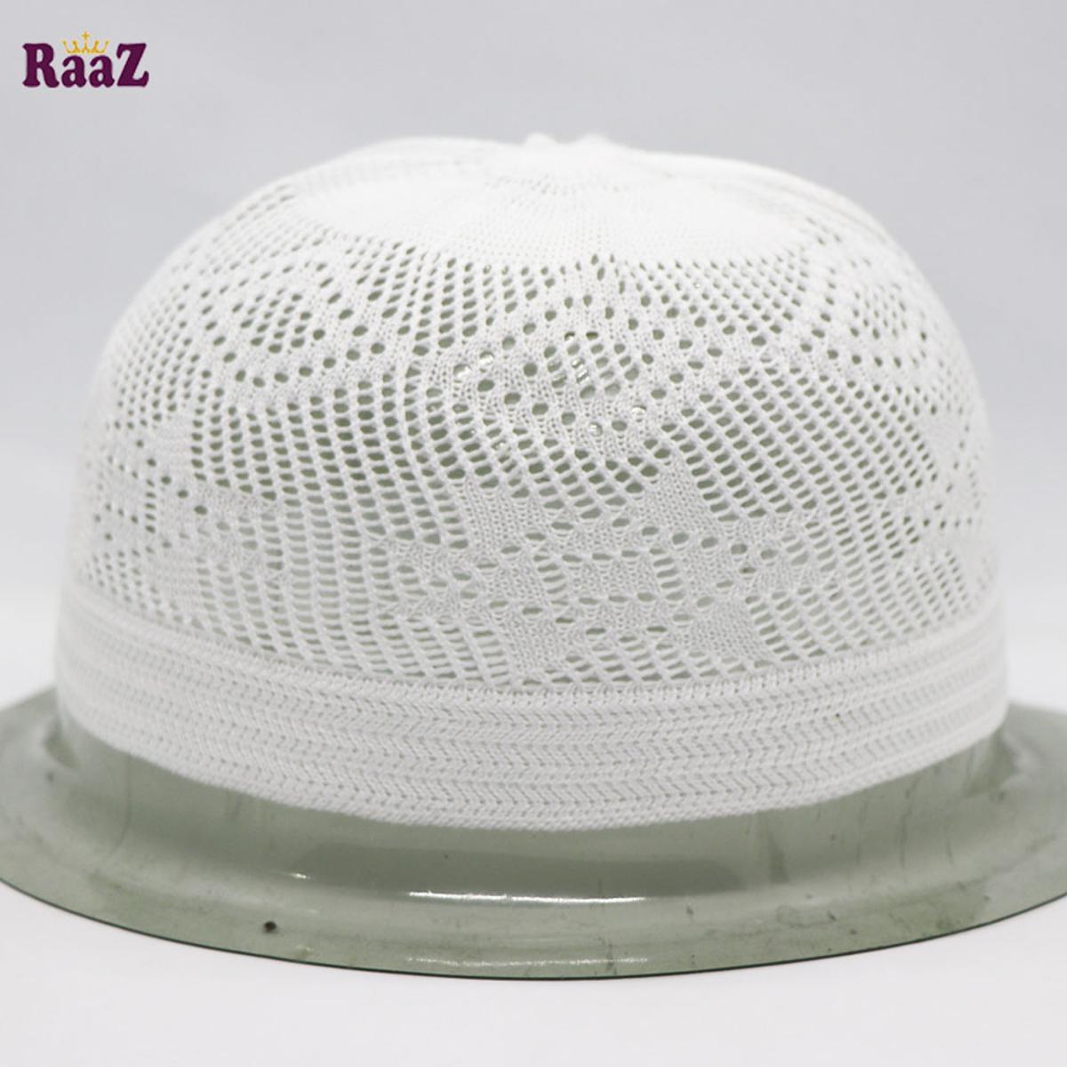 Picture of Full White Turkey Cotton Prayer Tupi-1pc