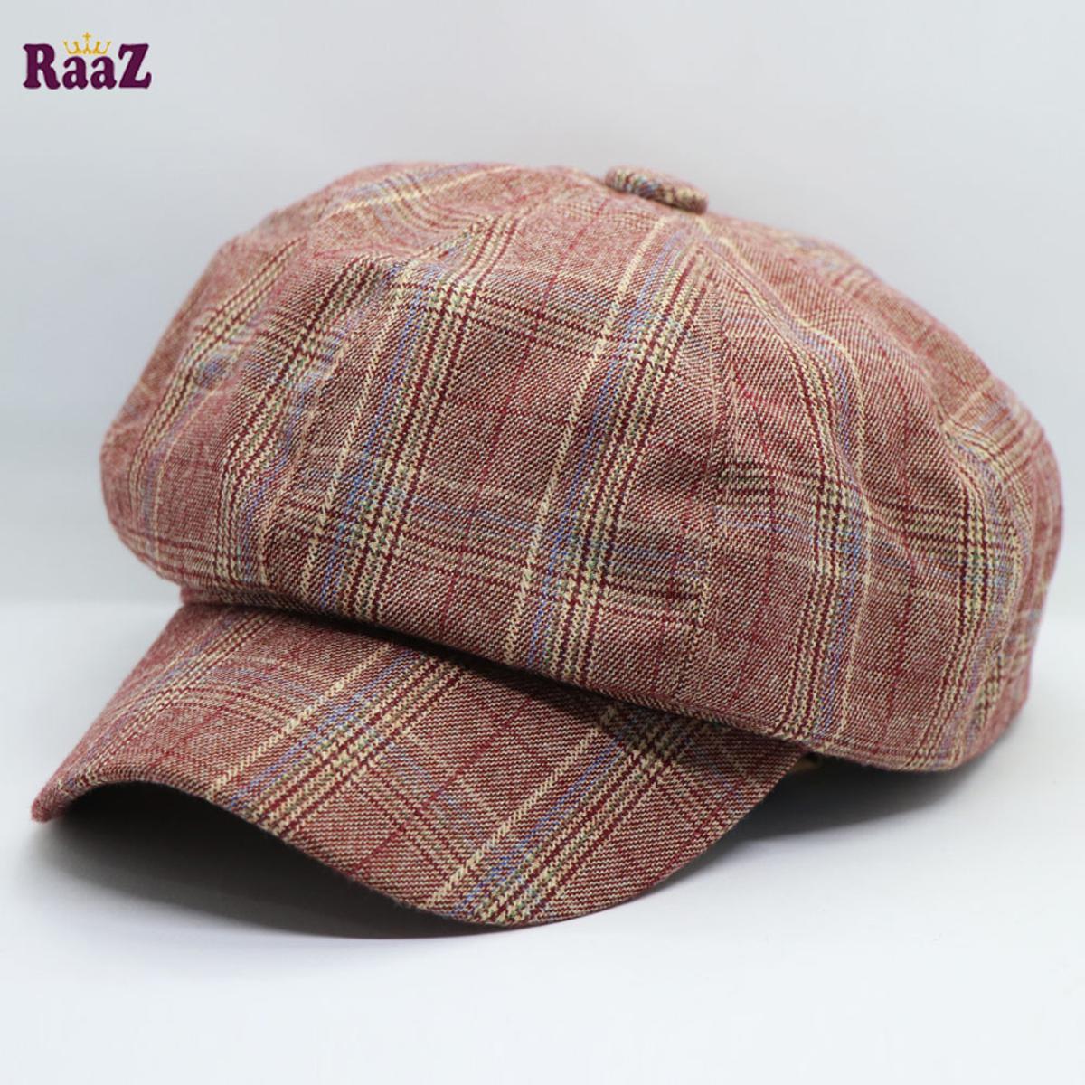 Picture of Artist Vintage Newsboy Cabbie Peaked Beret Cap Warm Baker Boy Visor Hat Flat Cap