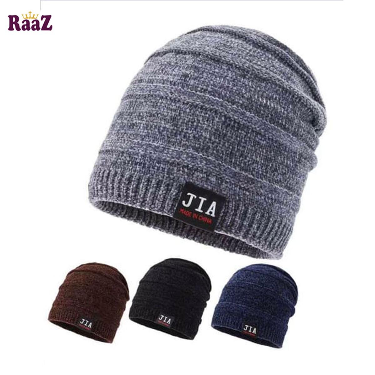 Picture of 1pc China Winter Fashion Warm Hat Mens Knitting Cap Hat Man Beanie Hat Cap Skullies toucas Elastic Beanies Drop Shipping Balaclava
