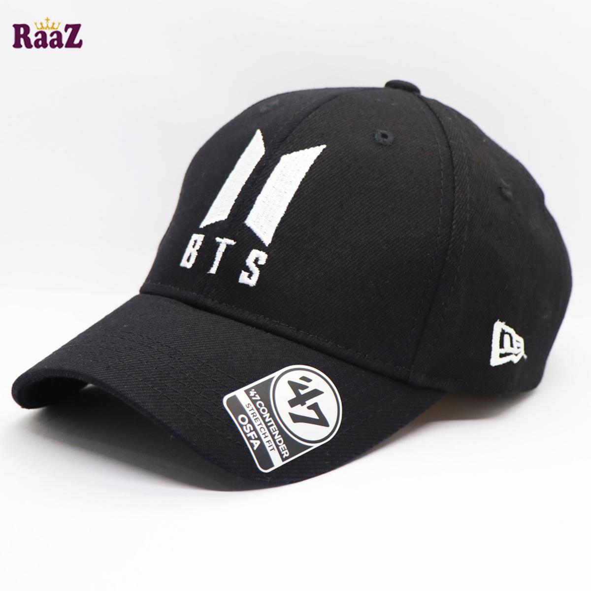 Picture of BTS Embroidery Logo Curved Cap (Black)