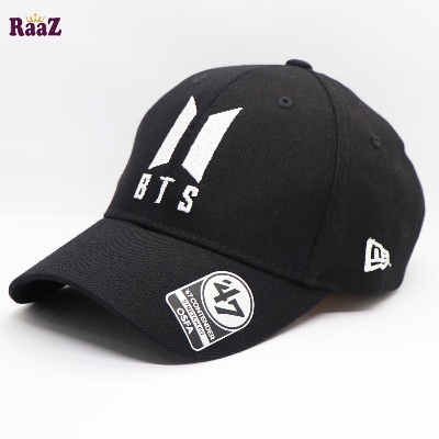 Picture of BTS Embroidery Logo Curved Cap (Black)