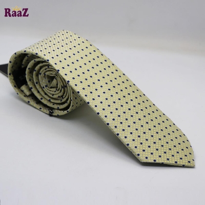 Picture of Yellow Stylish High-Quality Formal Fashion Premium Silk Business Wedding Party Necktie For Men