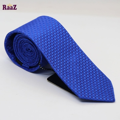 Picture of Blue Stylish High-Quality Formal Fashion Premium Silk Business Wedding Party Necktie For Men