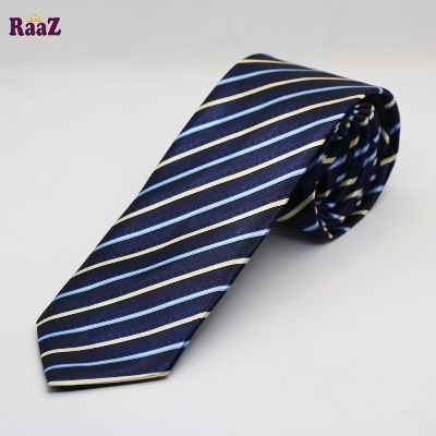 Picture of Navy Blue Stylish High-Quality Formal Fashion Premium Silk Business Wedding Party Necktie For Men