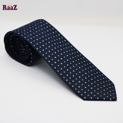Picture of Navy Blue Stylish High-Quality Formal Fashion Premium Silk Business Wedding Party Necktie For Men