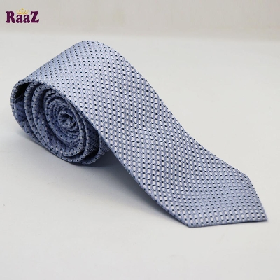 Picture of Silver Stylish High-Quality Formal Fashion Premium Silk Business Wedding Party Necktie For Men
