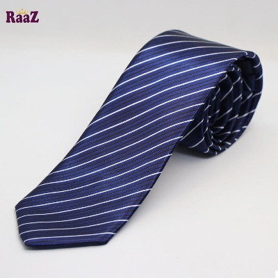 Picture of Navy Blue Stylish High-Quality Formal Fashion Premium Silk Business Wedding Party Necktie For Men