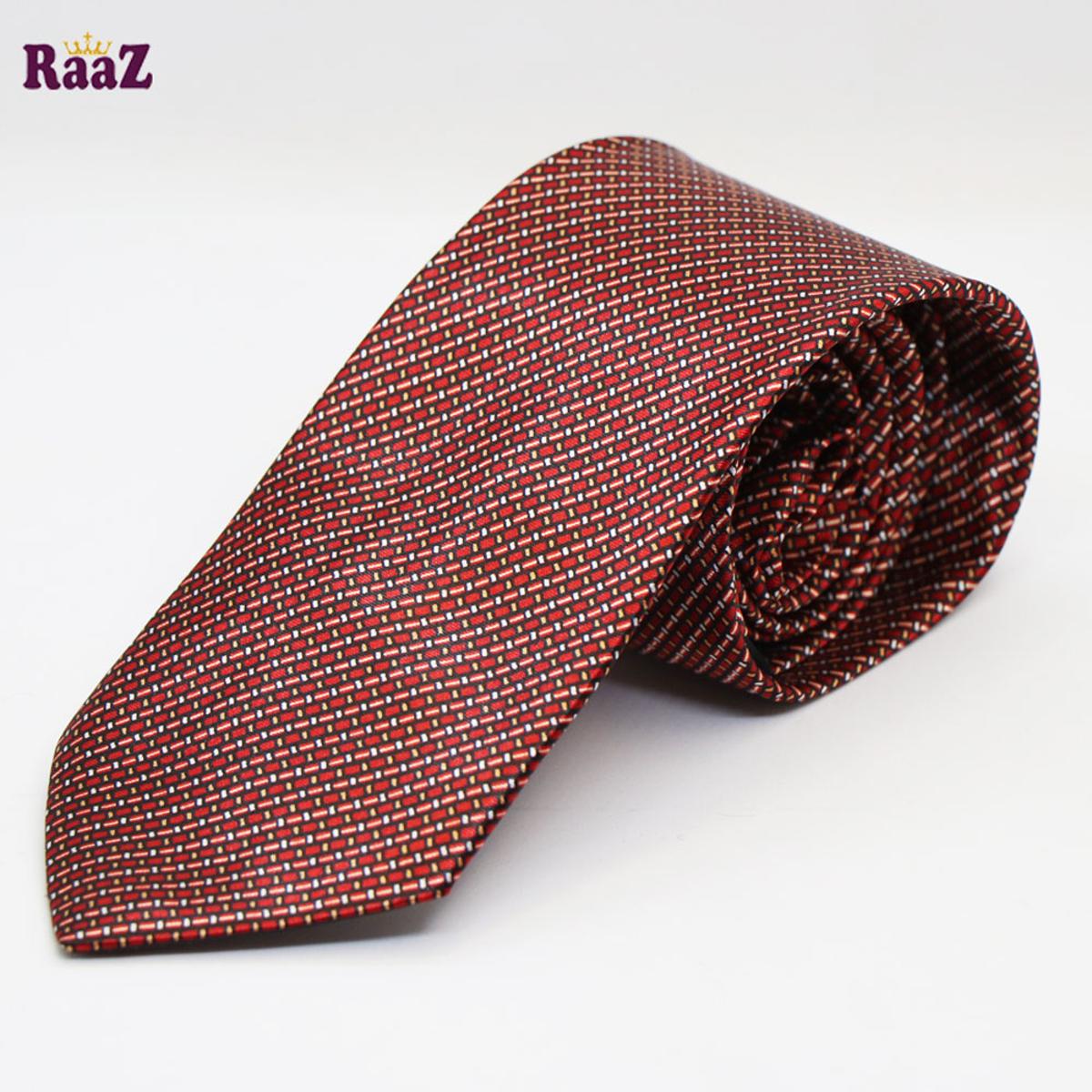 Picture of Maroon Stylish High-Quality Formal Fashion Premium Silk Business Wedding Party Necktie For Men