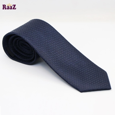 Picture of Navy Blue Stylish High-Quality Formal Fashion Premium Silk Business Wedding Party Necktie For Men