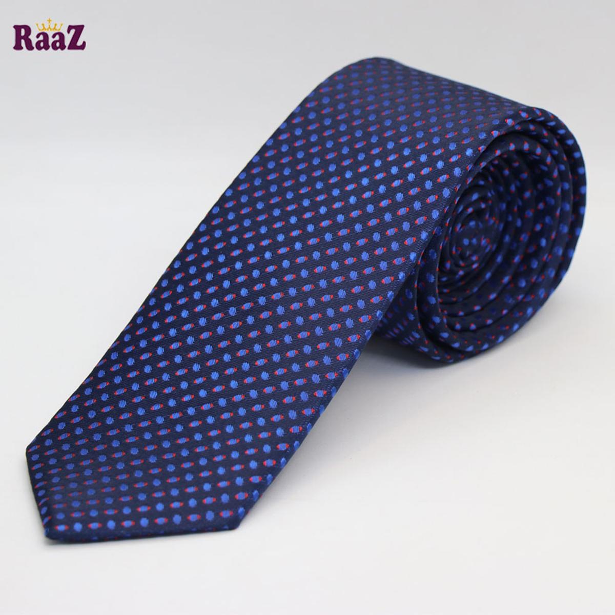 Picture of Navy Blue Eggshape Dot Premium Men's Necktie