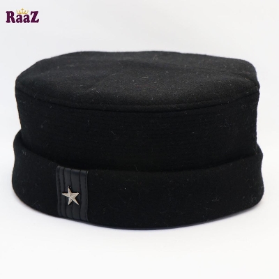 Picture of Black 2022 New Design Wool Afghani Star Pakol Cap For Men - Cap