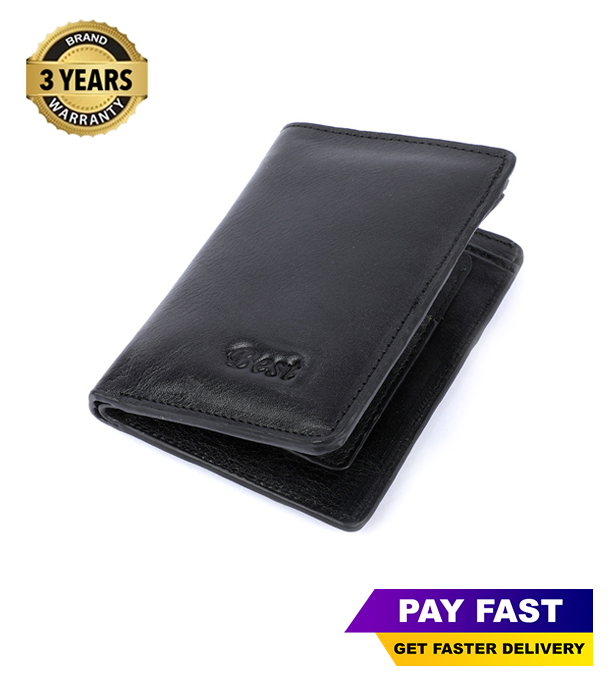 Picture of Black 100% Leather Wallet For Men's - Money Bag With Special Box Genuine Leather