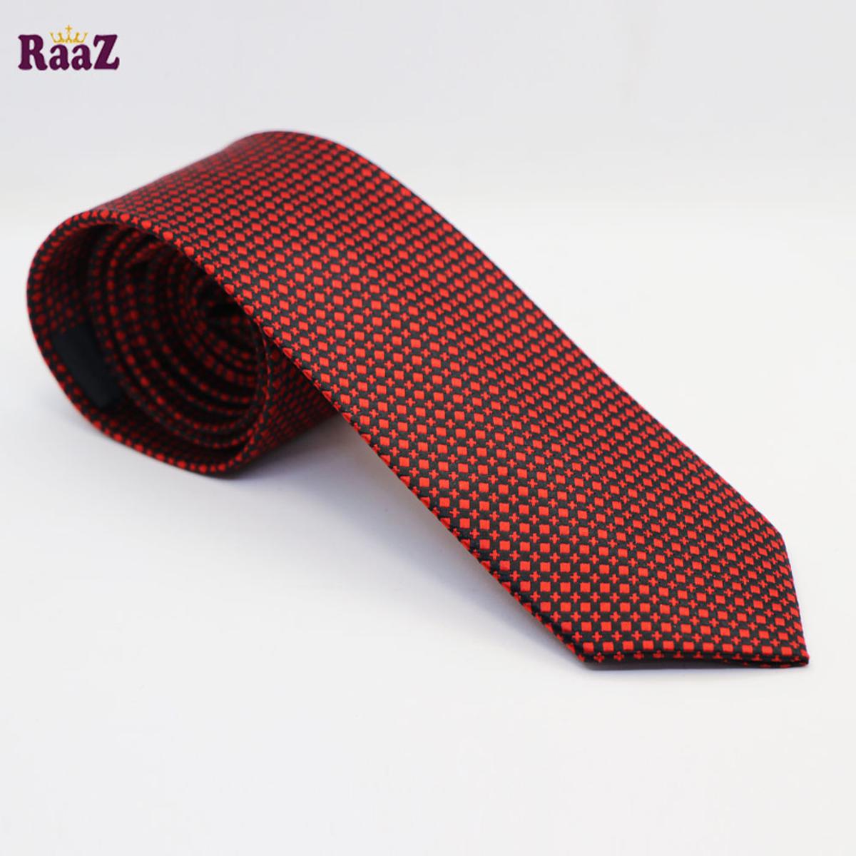 Picture of Maroon Stylish High-Quality Formal Fashion Premium Silk Business Wedding Party Necktie For Men