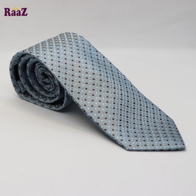 Picture of Soft Green Brown Dot Multicolor Embroidered Men Neck Tie