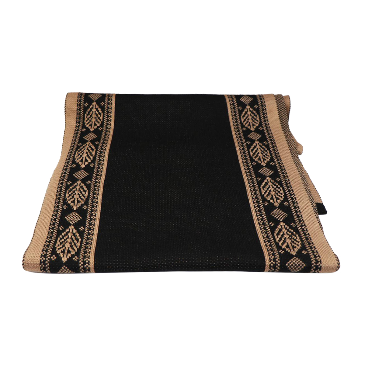 Picture of Black And Brown Woolen Soft Scarf, Muffler Stylish Fashion Scarf For Men And Women