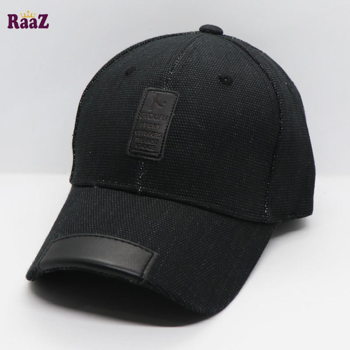 Picture of Raaz Solid Export High Quality Baseball Cap for Men and Women (Black)