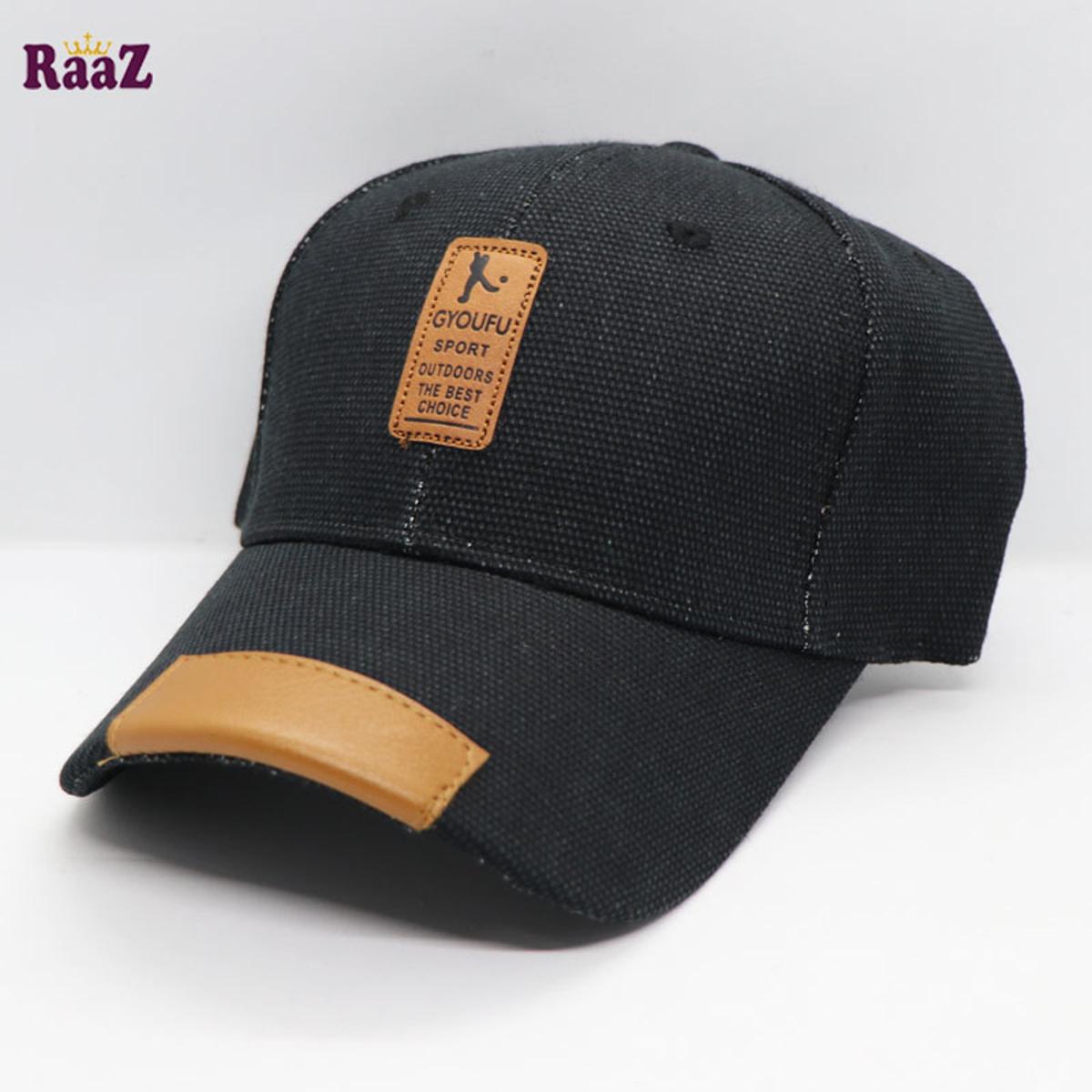 Picture of Raaz Solid Export High Quality Baseball Cap for Men and Women (Black and Brown))