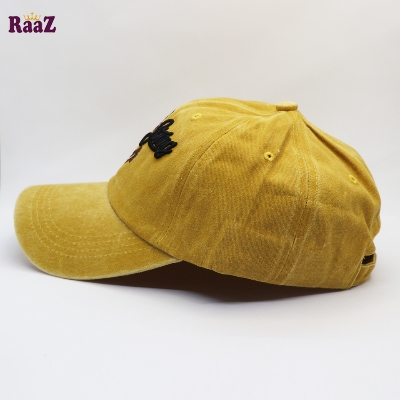 Picture of Yellow Boat Anchor Embroidery Logo Imported Wash Cap