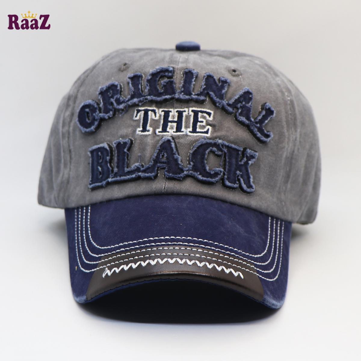 Picture of Navy Blue Silver The Black Wash Fabrics Imported Cap